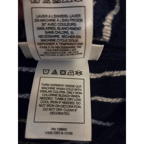 Disney Parks Hoodie Size L Mickey Mouse Blue Striped Zip Front Sweatshirt Jacket - Picture 6 of 8